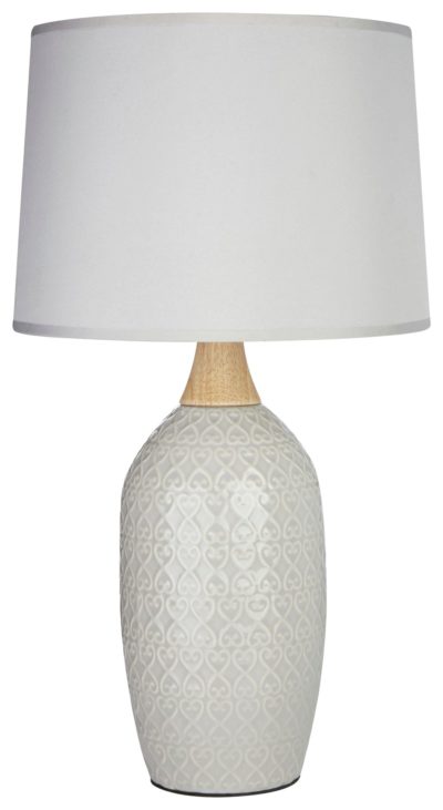 Willow - Ceramic - Table Lamp - Grey